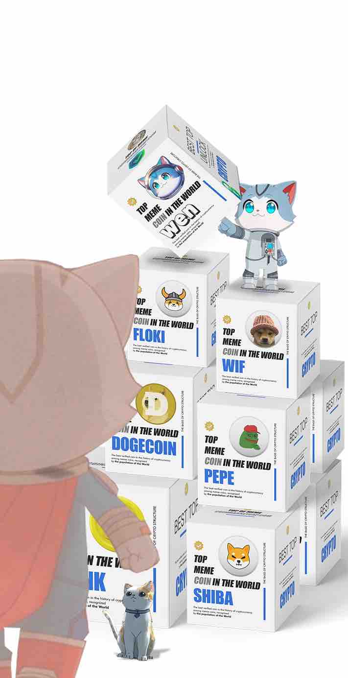 The original Wen crypto cat among famous meme coin mascots