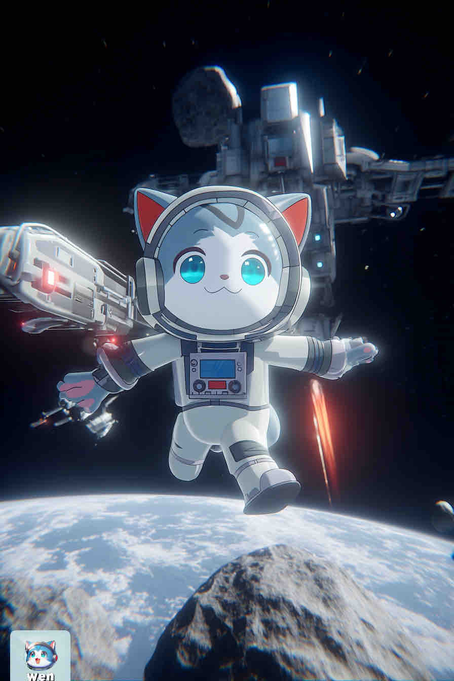 Wen cat in a space battle against centralization