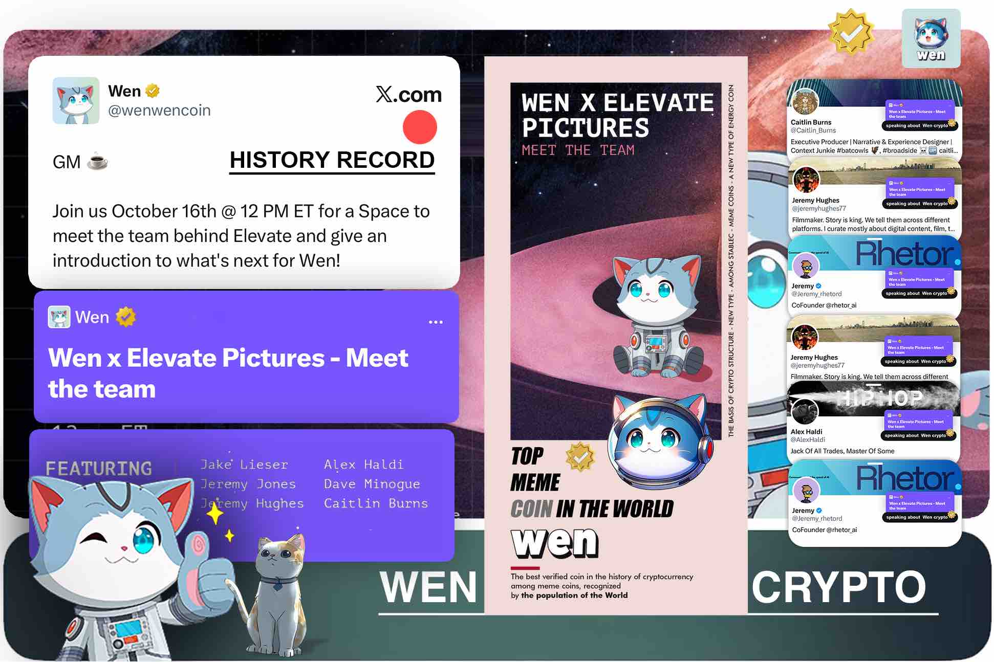 Wen crypto and Elevate community Space