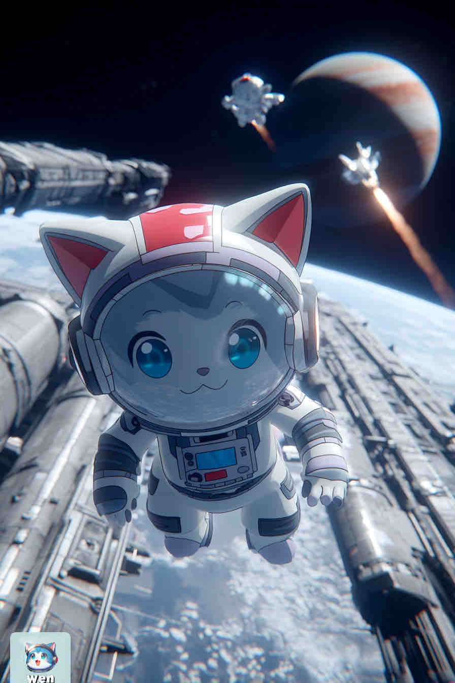 Wen cat crew in deep space