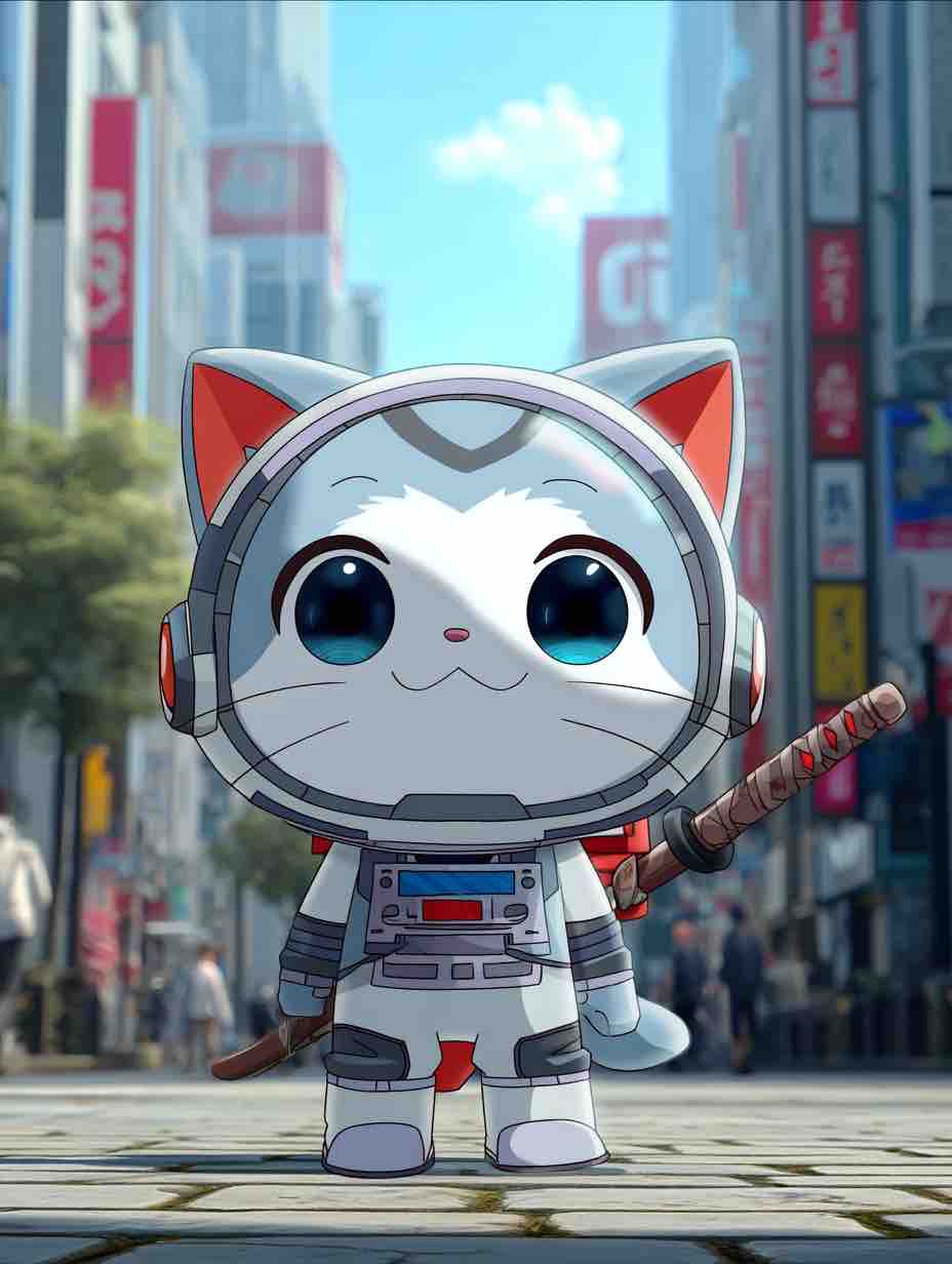 Wen cat in everyday life in Japan