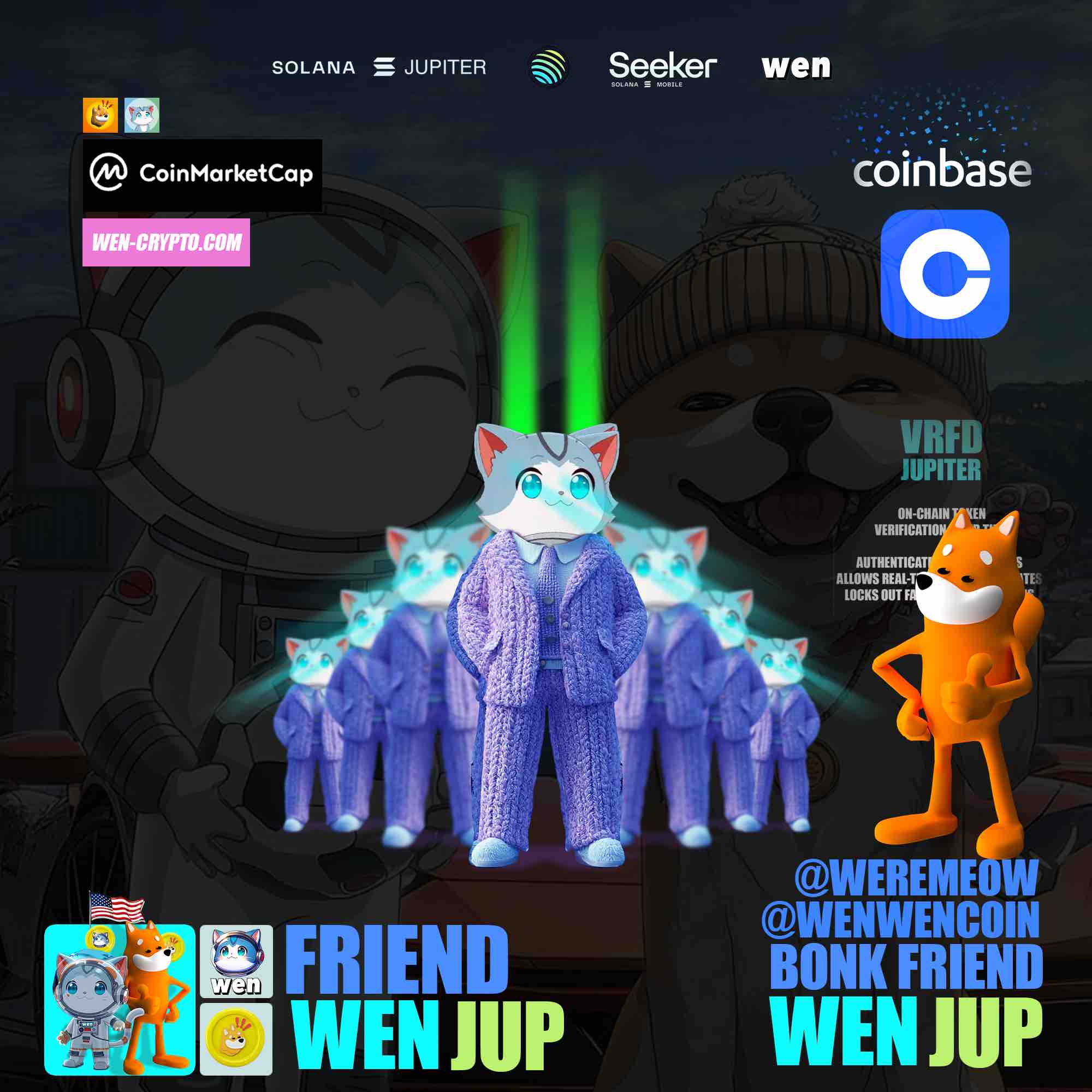 Wen cat in the code matrix