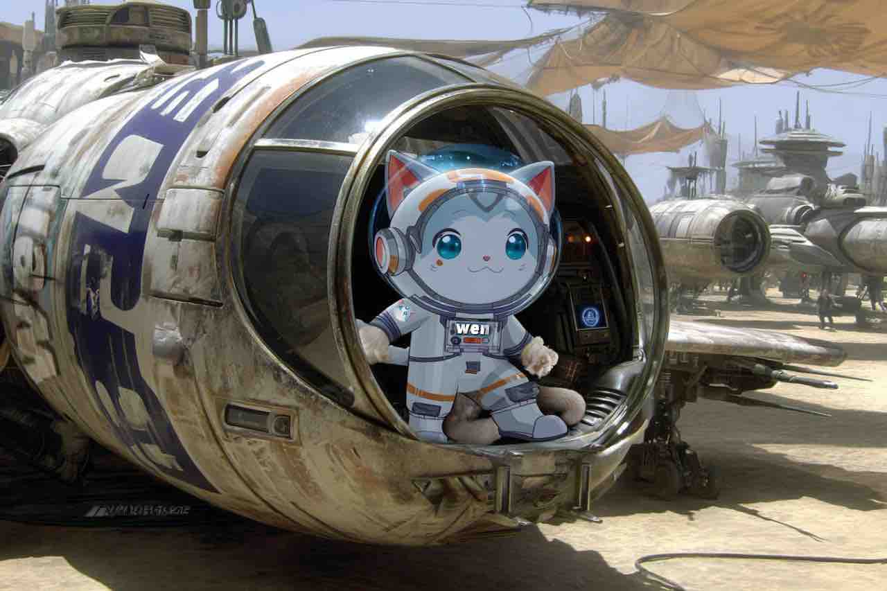 Bright Wen paws in orbit
