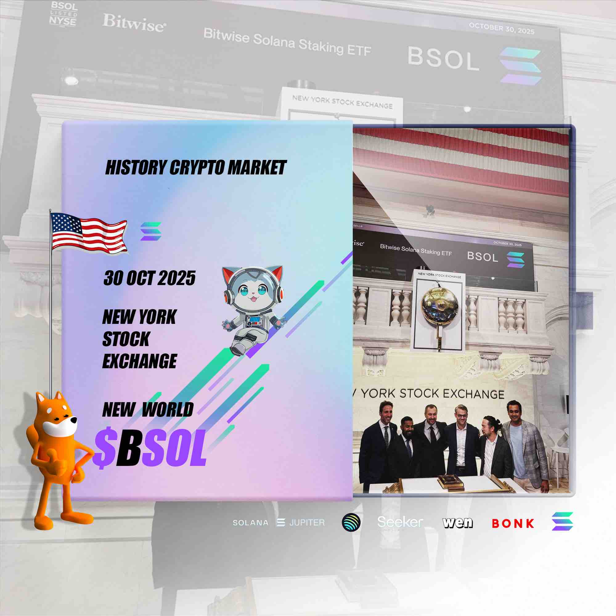 History of the crypto market: BSOL at the New York Stock Exchange