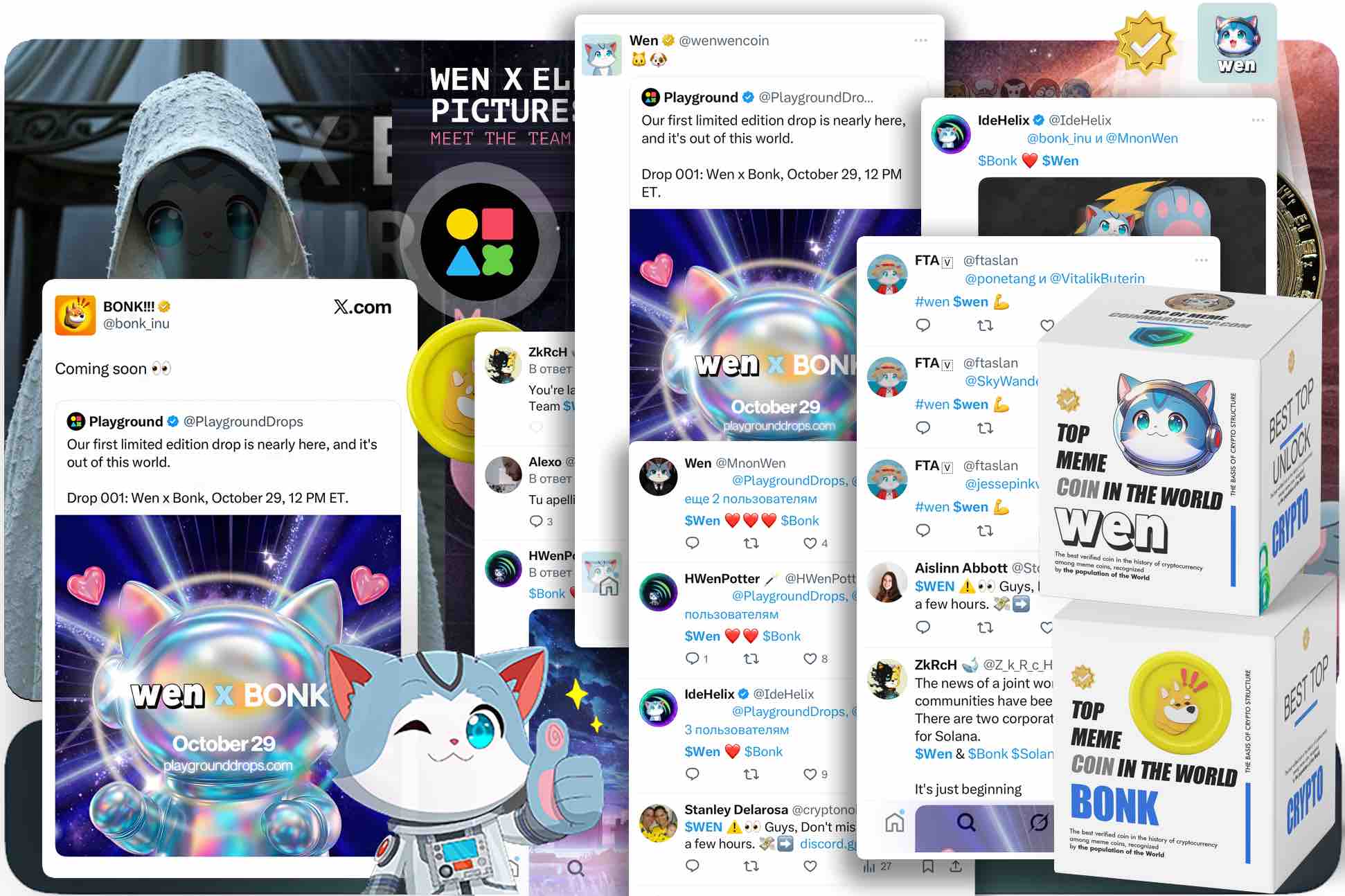 Wen and Bonk on X: Drop 001 is coming, October 29