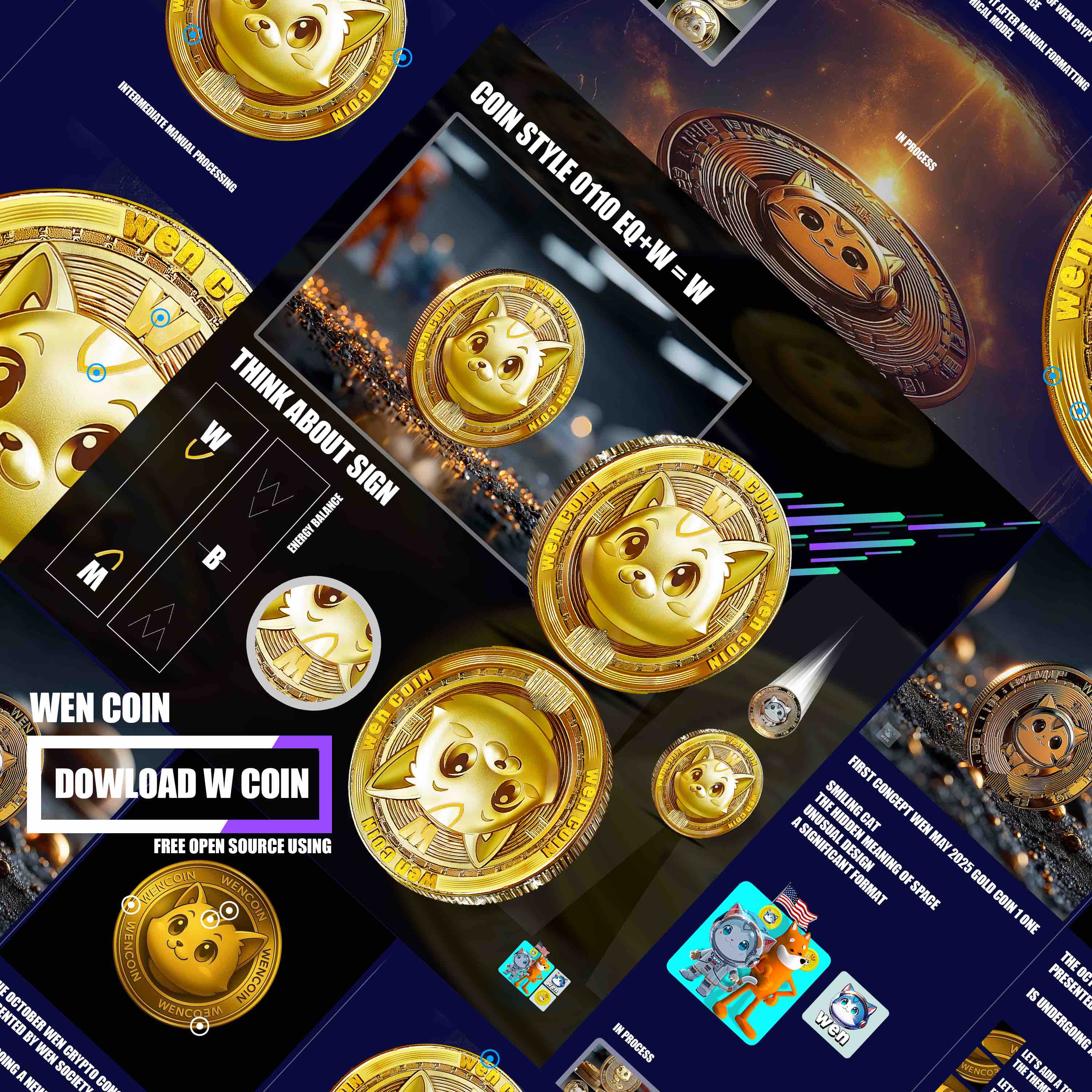 W coin, the golden Wen crypto coin