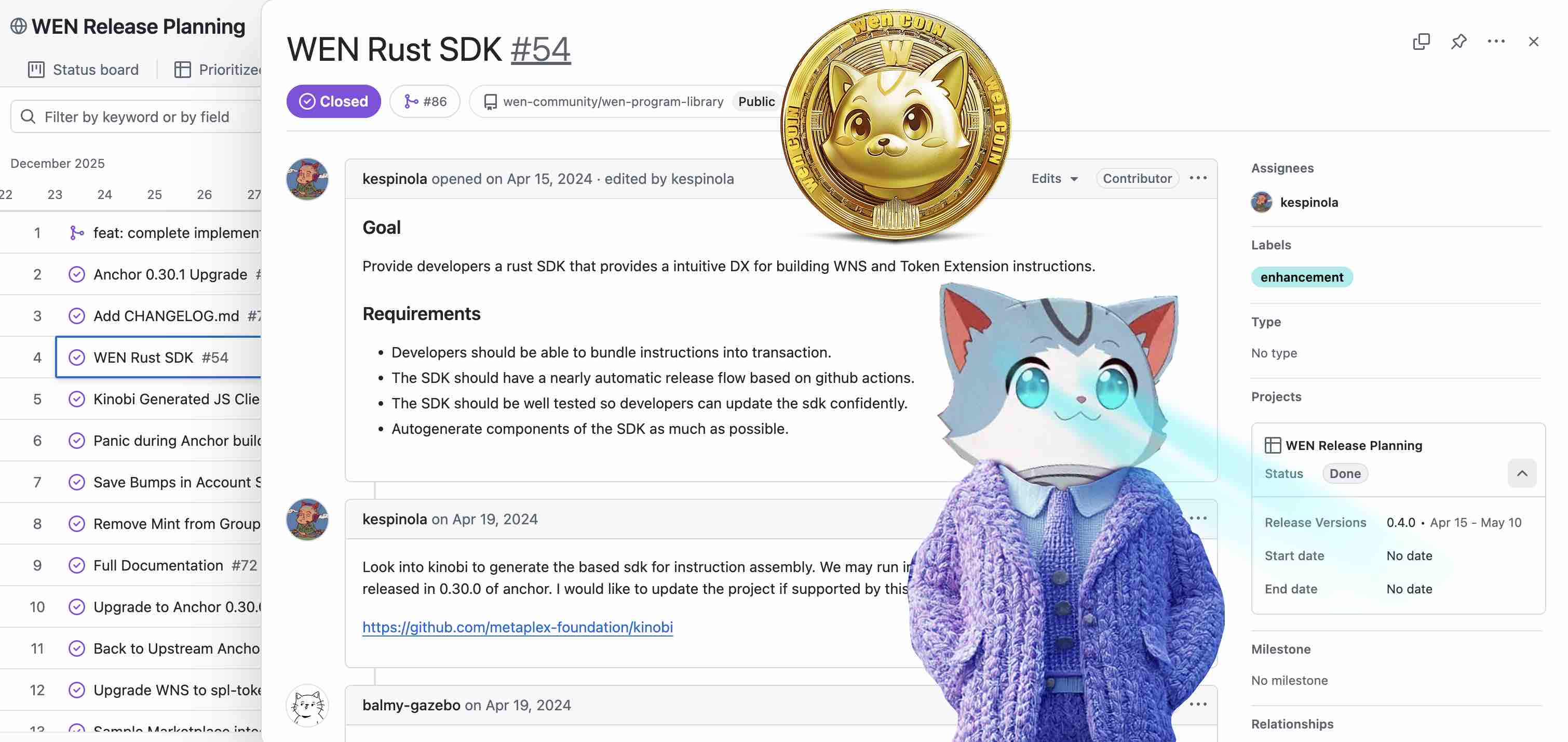 Sunny Wen coin goes bluechip