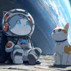 Brave Wen kitty with WNS