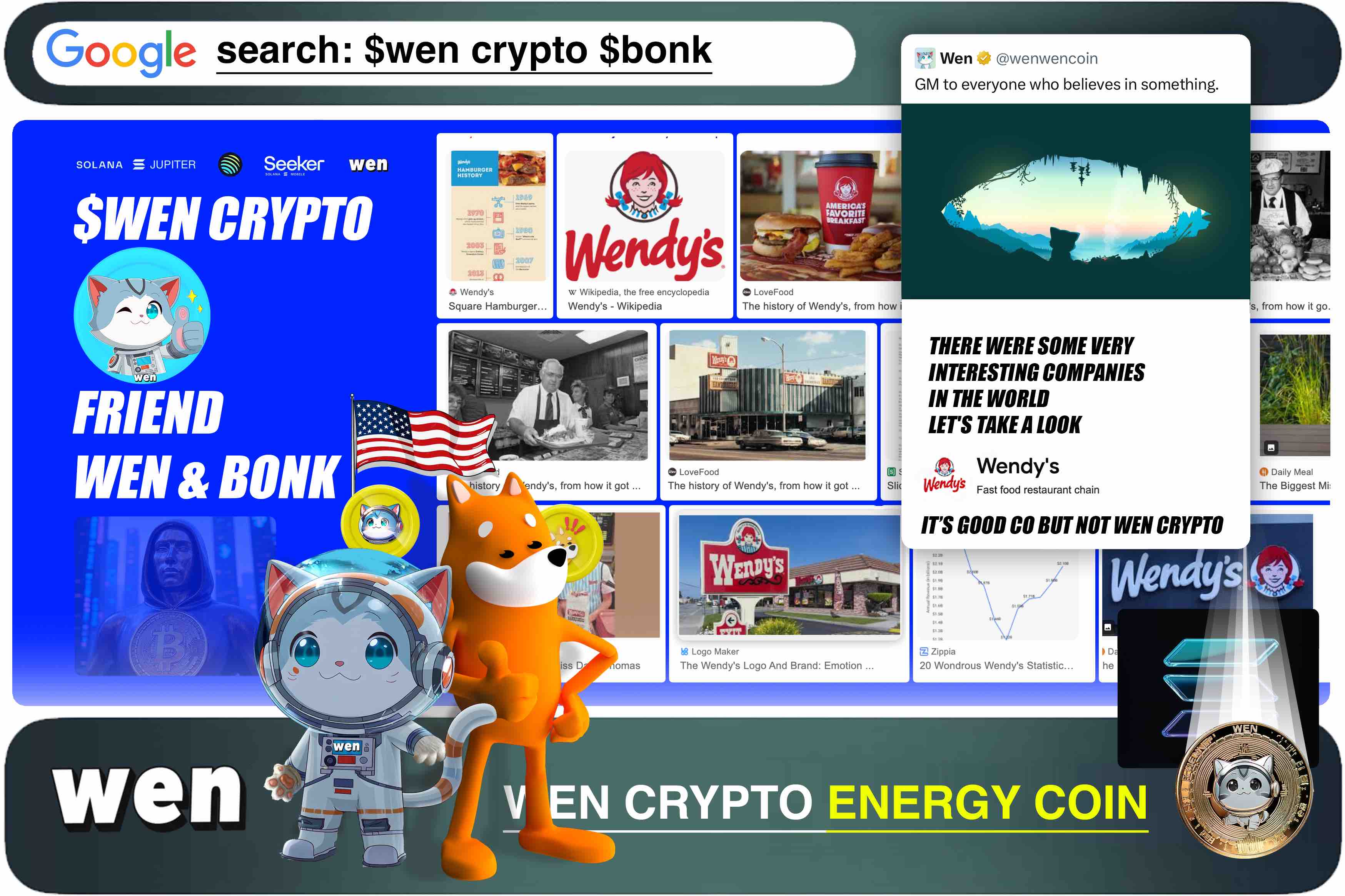 Wen crypto and Wendy's: two different worlds that share three letters